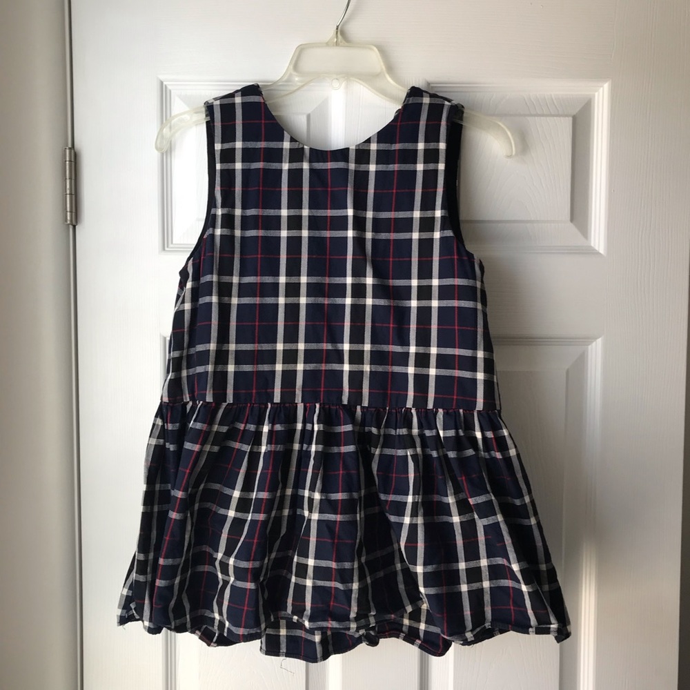 Zara Plaid Peplum Top